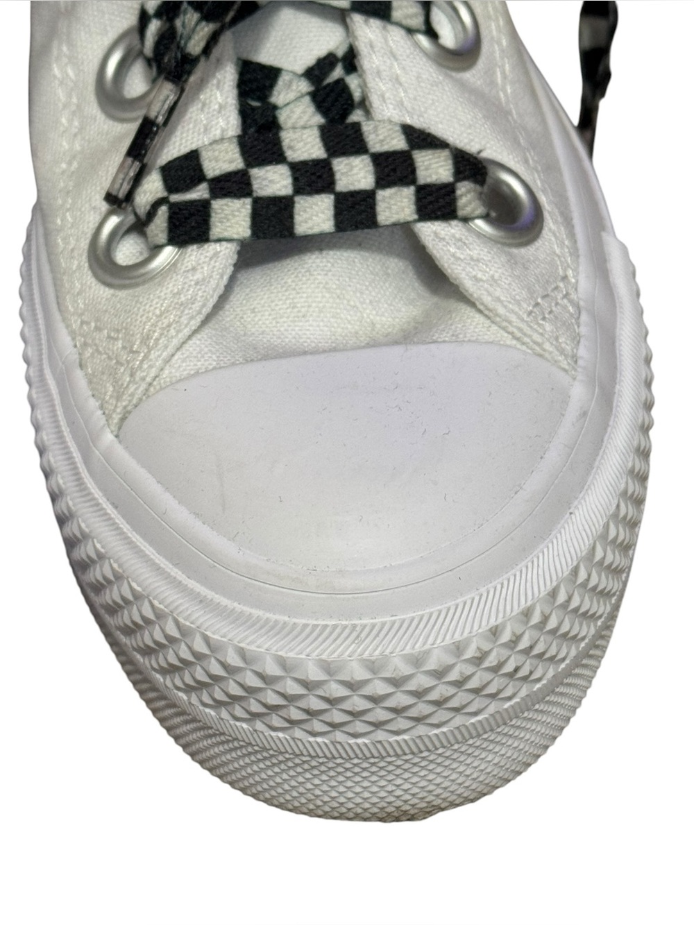 CONVERSE CHUCK TAYLOR All Star Lift Platform Sneakers W/ Checkered Laces EU 37.5 - Picture 6 of 16